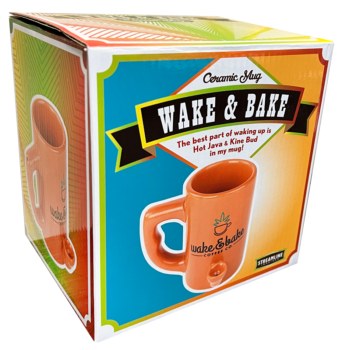 Colorful Wake & Bake Mugs - Orange