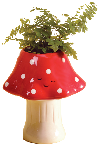 Kawaii Mushroom Planter - Tall